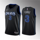 Men's Dallas Mavericks #3 Alex Fudge Black 2023-24 City Edition Stitched Basketball Jersey