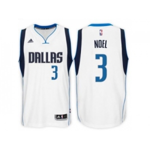 Men's Dallas Mavericks #3 Nerlens Noel adidas White Swingman Home Jersey