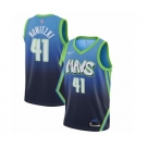 Men's Dallas Mavericks #41 Dirk Nowitzki Authentic Blue Basketball Jersey - 2019-20 City Edition