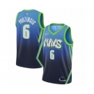 Men's Dallas Mavericks #6 Kristaps Porzingis Authentic Blue Basketball Jersey - 2019-20 City Edition