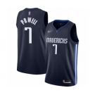 Men's Dallas Mavericks #7 Dwight Powell Authentic Navy Finished Basketball Jersey - Statement Edition