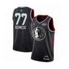 Men's Dallas Mavericks #77 Luka Doncic Swingman Black 2019 All-Star Game Basketball Jersey