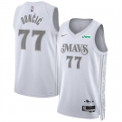 Men's Dallas Mavericks #77 Luka Doncic White 2024-25 City Edition Stitched Basketball Jersey