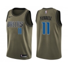 Men's Nike Dallas Mavericks #11 Yogi Ferrell Swingman Green Salute to Service NBA Jersey