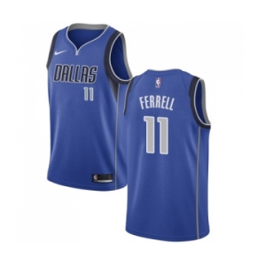 Men's Nike Dallas Mavericks #11 Yogi Ferrell Swingman Royal Blue Road NBA Jersey - Icon Edition