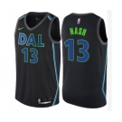 Men's Nike Dallas Mavericks #13 Steve Nash Swingman Black NBA Jersey - City Edition