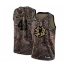 Men's Nike Dallas Mavericks #41 Dirk Nowitzki Swingman Camo Realtree Collection NBA Jersey