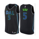 Men's Nike Dallas Mavericks #5 Jason Kidd Swingman Black NBA Jersey - City Edition