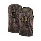 Men's Nike Dallas Mavericks #5 Jose Juan Barea Swingman Camo Realtree Collection NBA Jersey