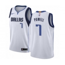 Men's Nike Dallas Mavericks #7 Dwight Powell Authentic White NBA Jersey - Association Edition