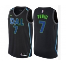 Men's Nike Dallas Mavericks #7 Dwight Powell Swingman Black NBA Jersey - City Edition