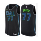 Men's Nike Dallas Mavericks #77 Luka Doncic Authentic Black NBA Jersey - City Edition