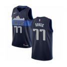 Men's Nike Dallas Mavericks #77 Luka Doncic Authentic Navy Blue NBA Jersey Statement Edition