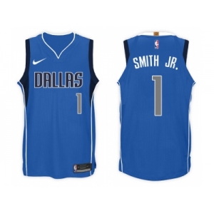 Nike NBA Dallas Mavericks #1 Smith Jr. Jersey 2017-18 New Season Blue Jersey