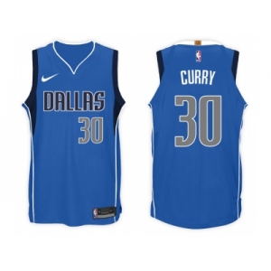 Nike NBA Dallas Mavericks #30 Seth Curry Jersey 2017-18 New Season Blue Jersey