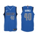 Nike NBA Dallas Mavericks #40 Harrison Barnes Jersey 2017-18 New Season Blue Jersey