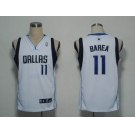 nba dallas mavericks #11 barea white