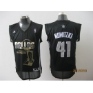 nba dallas mavericks #41 nowitzki black[2011 finals memorial edition]