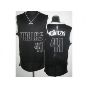 nba dallas mavericks #41 nowitzki black[revolution 30]