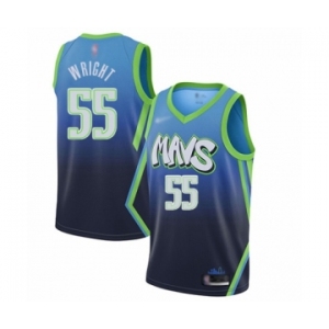 Women's Dallas Mavericks #55 Delon Wright Swingman Blue Basketball Jersey - 2019-20 City Edition