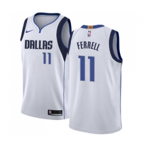 Women's Nike Dallas Mavericks #11 Yogi Ferrell Authentic White NBA Jersey - Association Edition