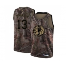 Women's Nike Dallas Mavericks #13 Jalen Brunson Swingman Camo Realtree Collection NBA Jersey