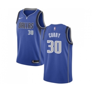 Women's Nike Dallas Mavericks #30 Seth Curry Swingman Royal Blue Road NBA Jersey - Icon Edition