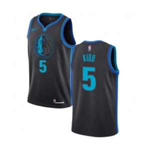 Women's Nike Dallas Mavericks #5 Jason Kidd Swingman Charcoal NBA Jersey - City Edition