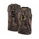 Women's Nike Dallas Mavericks #5 Jose Juan Barea Swingman Camo Realtree Collection NBA Jersey