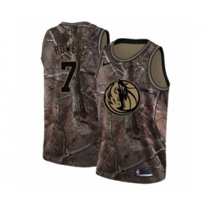 Women's Nike Dallas Mavericks #7 Dwight Powell Swingman Camo Realtree Collection NBA Jersey