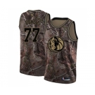 Women's Nike Dallas Mavericks #77 Luka Doncic Swingman Camo Realtree Collection NBA Jersey