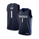Youth Dallas Mavericks #1 Courtney Lee Swingman Navy Finished Basketball Jersey - Statement Edition