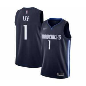 Youth Dallas Mavericks #1 Courtney Lee Swingman Navy Finished Basketball Jersey - Statement Edition