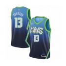 Youth Dallas Mavericks #13 Jalen Brunson Swingman Blue Basketball Jersey - 2019-20 City Edition