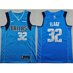 Youth Dallas Mavericks #32 Cooper Flagg Nike Blue Icon Edition Jersey2
