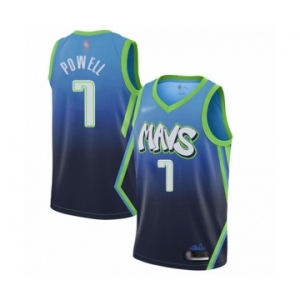 Youth Dallas Mavericks #7 Dwight Powell Swingman Blue Basketball Jersey - 2019-20 City Edition