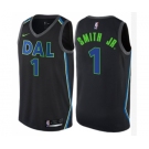 Youth Nike Dallas Mavericks #1 Dennis Smith Jr. Swingman Black NBA Jersey - City Edition