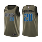 Youth Nike Dallas Mavericks #20 Doug McDermott Swingman Green Salute to Service NBA Jersey