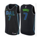 Youth Nike Dallas Mavericks #7 Dwight Powell Swingman Black NBA Jersey - City Edition