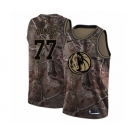 Youth Nike Dallas Mavericks #77 Luka Doncic Swingman Camo Realtree Collection NBA Jersey