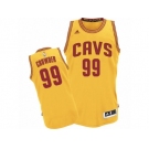 Men Adidas Cleveland Cavaliers #99 Jae Crowder Authentic Gold Alternate NBA Jersey