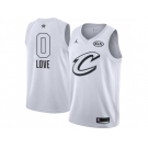 Men Nike Cleveland Cavaliers #0 Kevin Love White NBA Jordan Swingman 2018 All-Star Game Jersey