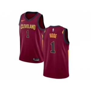 Men Nike Cleveland Cavaliers #1 Derrick Rose Red Stitched NBA Swingman Jersey