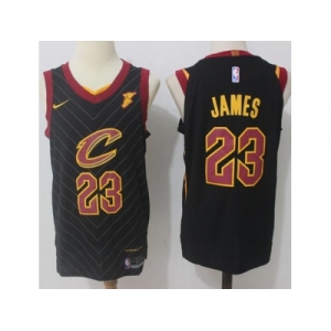 Men Nike Cleveland Cavaliers #23 LeBron James Black Stitched NBA Swingman Jersey