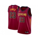 Men Nike Cleveland Cavaliers #23 LeBron James Red Stitched NBA Swingman Jersey