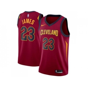 Men Nike Cleveland Cavaliers #23 LeBron James Red Stitched NBA Swingman Jersey