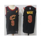 Men Nike Cleveland Cavaliers #9 Dwyane Wade Black Stitched NBA Swingman Jersey