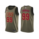 Men Nike Cleveland Cavaliers #99 Jae Crowder Green Salute to Service NBA Swingman Jersey