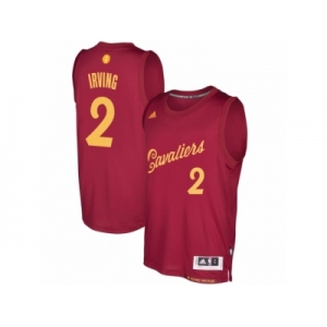 Men adidas Cleveland Cavaliers #2 Kyrie Irving Burgundy 2016-17 Christmas Day Swingman Jersey