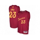 Men adidas Cleveland Cavaliers #23 LeBron James Burgundy 2016-17 Christmas Day Swingman Jersey